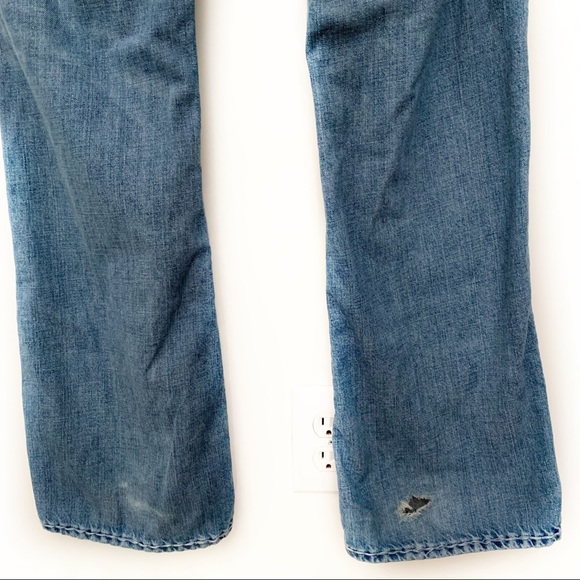 TRUE RELIGION Maui Straight Leg Embroidered Patch Heavy Whip Stitch Jeans - 32 - Picture 10 of 14